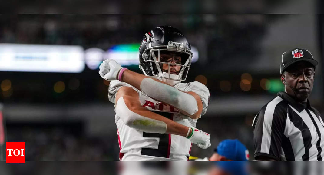 Atlanta Falcons wide receiver Drake London was fined ,069 for machine gun celebration | NFL News – Times of India