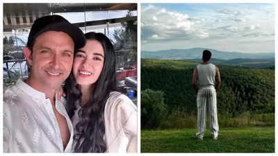 Hrithik Roshan drops a serene photo from Italy as he shoots for 'War 2'; girlfriend Saba Azad REACTS