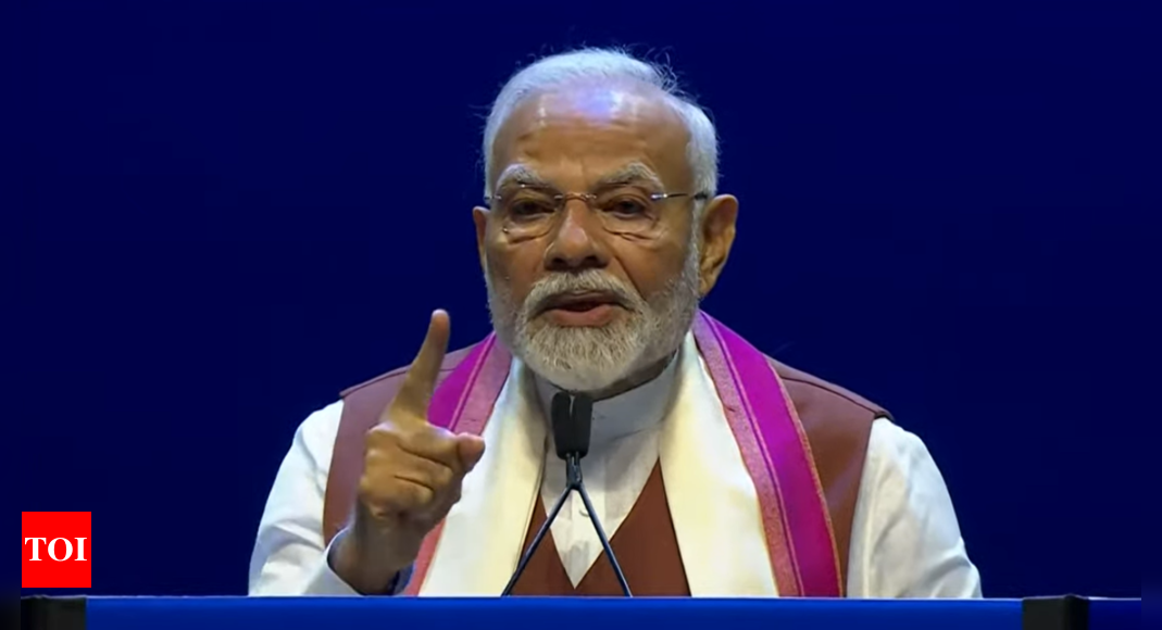 ‘5 petals of ‘PUSHP’ will make Viksit Bharat’: PM Modi tells Indian diaspora in New York – Times of India