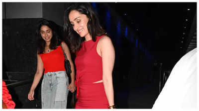 'Stree 2' star Shraddha Kapoor steps out in style for a dinner date with girlfriends -Video inside