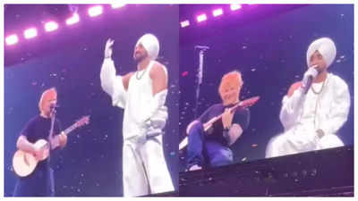 Diljit Dosanjh and Ed Sheeran recreate magic with Naina x Shape of You in UK