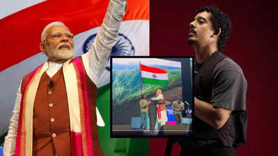 PM Narendra Modi hugs rapper Hanumankind