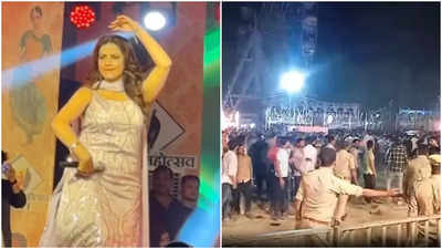 Akshara Singh walks out of Azamgarh Mahotsav after chaos erupts in crowd