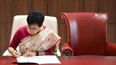 Atishi takes charge as Delhi CM, places empty chair for Arvind Kejriwal