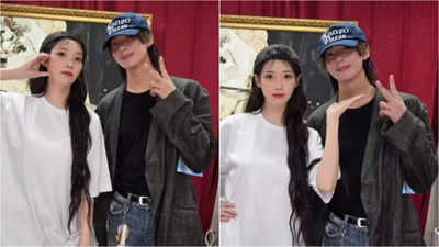 RIIZE's Anton and IU share heartwarming reunion at concert, sparking nostalgia among netizens