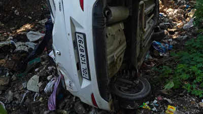 4 from Delhi injured as car falls into gorge