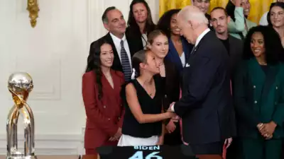 'My staff says no...': Joe Biden invites young girls on stage at White House event