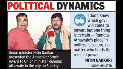 Gadkari’s Praise for Athawale Fuels Political Buzz Ahead of Elections