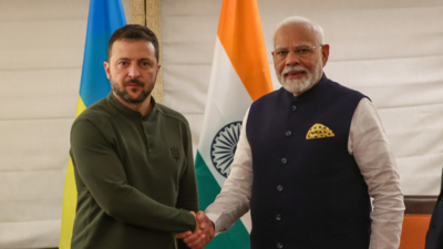 PM Modi meets Ukraine President Zelenskyy for second time in a month,  reaffirms India's support for peaceful conflict resolution