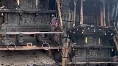 Andhra Pradesh: Miscreants torch chariot at Lord Rama temple in Anantapur, state govt orders probe