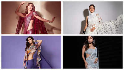 Take cues from Shilpa Shetty’s style book for fashion-forward saree looks