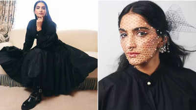 Sonam Kapoor steals the limelight in all-black attire at the Paris Fashion Week 2025