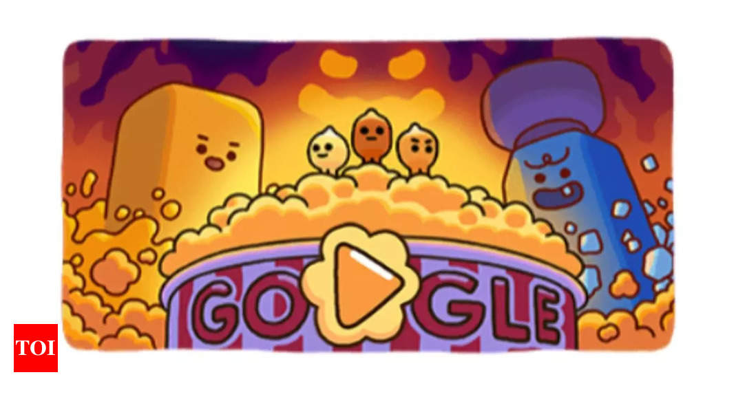 Google Doodle celebrates classic popcorn with an interactive game