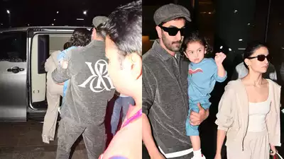 Ranbir Kapoor flaunts stylish 'R and K' jacket at Mumbai airport