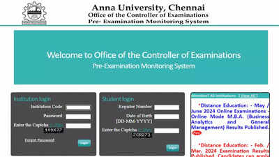 Anna University Results 2024 for MBA Programs Released at coe1.annauniv.edu; Check Direct Link Here