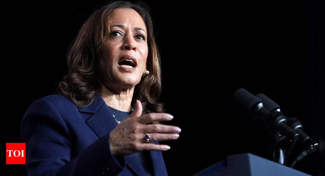 Kamala Harris falls short of Biden’s 2020 polling numbers: CNN poll – Times of India