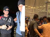 SRK gets mobbed by fans at Mumbai airport