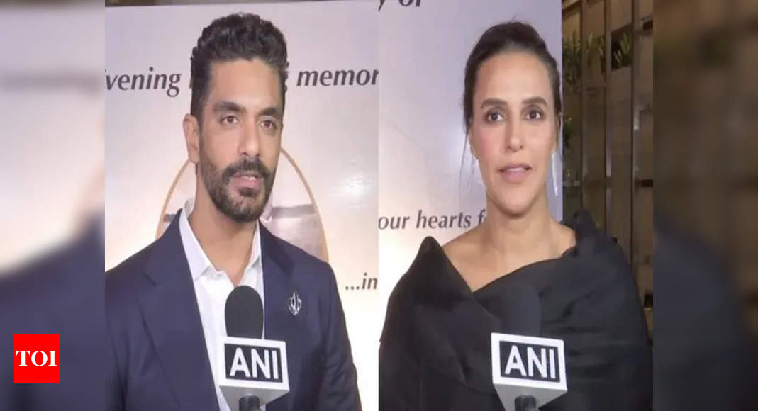 Neha Dhupia and Angad Bedi Honor Bishan Singh Bedi