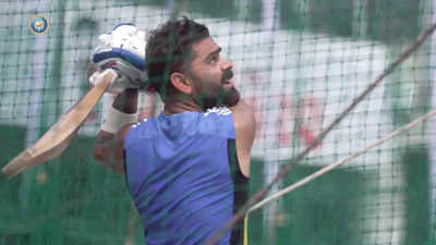 Virat Kohli smashes big and long as India hit the ground in Kanpur - Watch