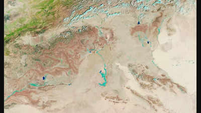 NASA shares stunning images of unusual greenery in the Sahara Desert following rainfall