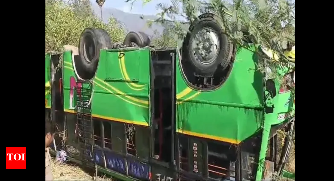 4, including 3 students dead as minibus overturns in Tamil Nadu