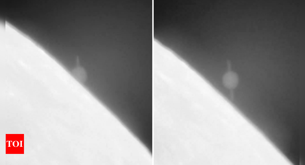 Watch: Saturn emerges from behind the Moon in rare video – Times of India