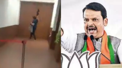 Woman creates ruckus outside Maharashtra deputy CM Devendra Fadnavis's office in Mumbai