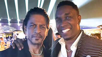 New KKR mentor Dwayne Bravo recalls Shah Rukh Khan's 'enjoy, party and win' message. Watch