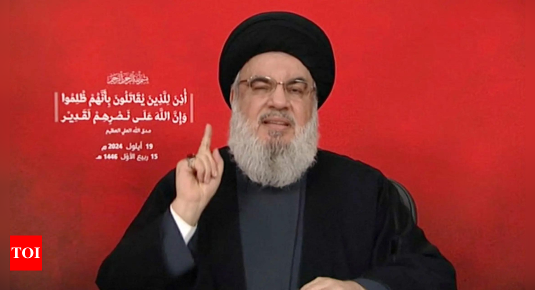 Who is Sheikh Hassan Nasrallah? Hezbollah leader who was target of Israeli strikes – Times of India