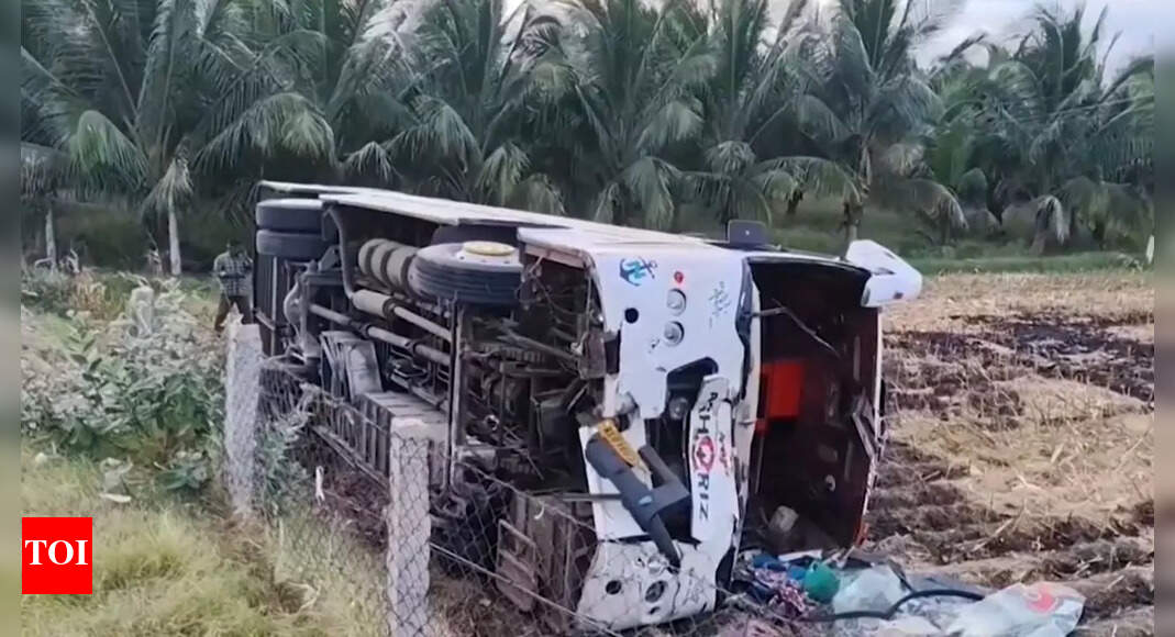 Several students, teachers injured after bus overturns in Tamil Nadu’s