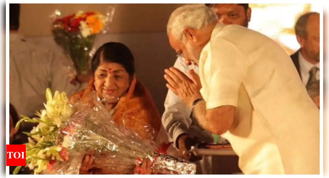 PM Narendra Modi pays tribute to Lata Mangeshkar on her birth anniversary: ​​lucky to receive her affection and blessings