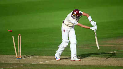 Watch: How a dropped towel saved a batsman from losing his wicket