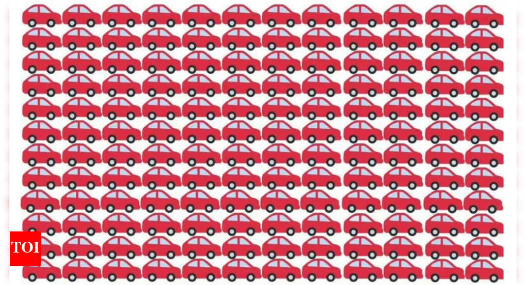 Optical Illusion Spot the odd car in under 5 seconds Times of India