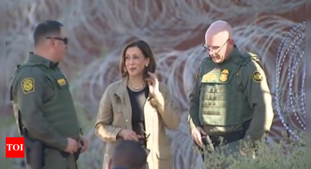 Tulsi Gabbard calls Kamala Harris shameless as VP inspects US-Mexico border: ‘No conscience’ – Times of India