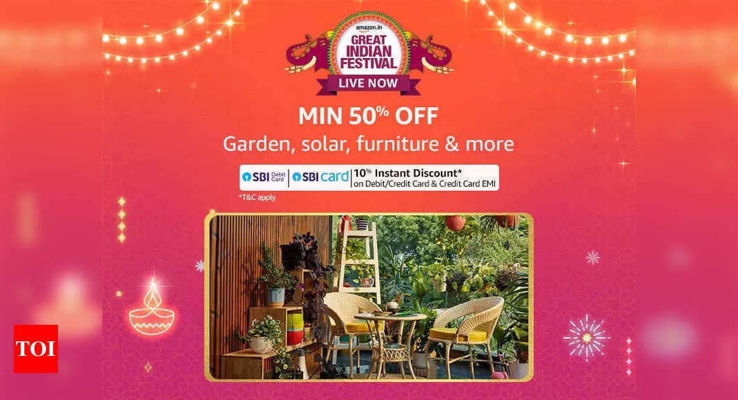 Enjoy the best deals on furniture and garden essentials during Amazon India’s Great Freedom Festival 2024