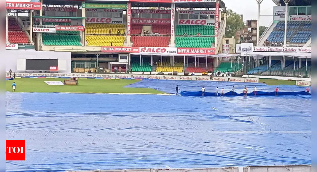 India vs Bangladesh Live Score 2nd Test Day 3, Weather Updates: No rain, but start of play delayed in Kanpur; inspection of outfield at 10 AM  – The Times of India