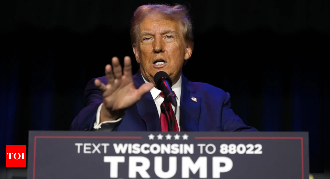 ‘I will liberate Wisconsin’: Trump accuses Harris of ‘erasing our border’ – Times of India