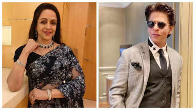 Hema Malini takes a promise from Shah Rukh Khan to visit Mathura