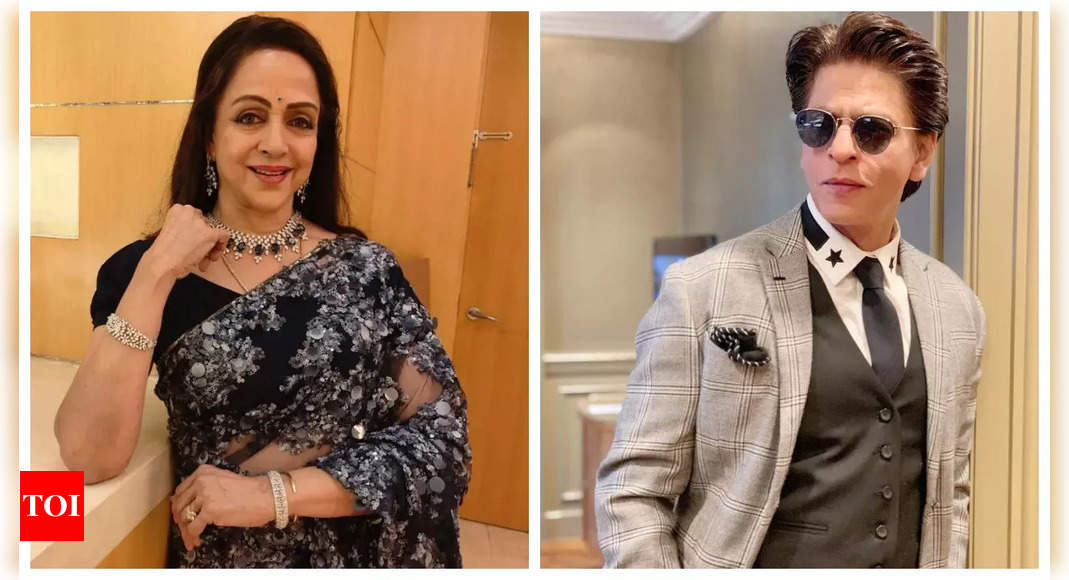 Hema Malini takes a promise from Shah Rukh Khan to visit Mathura |