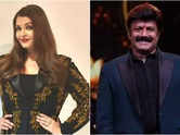 Aishwarya touches Nandamuri Balakrishna's feet