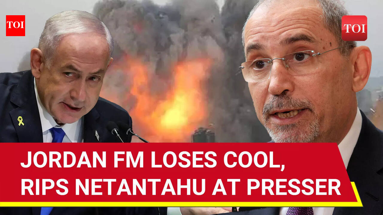 Viral: Jordan FM Jumps In To Answer Netanyahu; High Drama At UN Press ...
