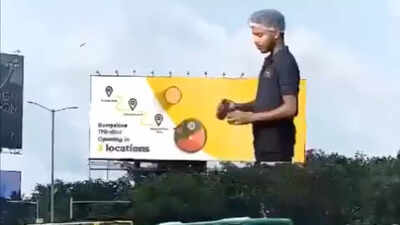 Bengaluru billboard's 3D ad goes viral, internet reacts. Watch ...