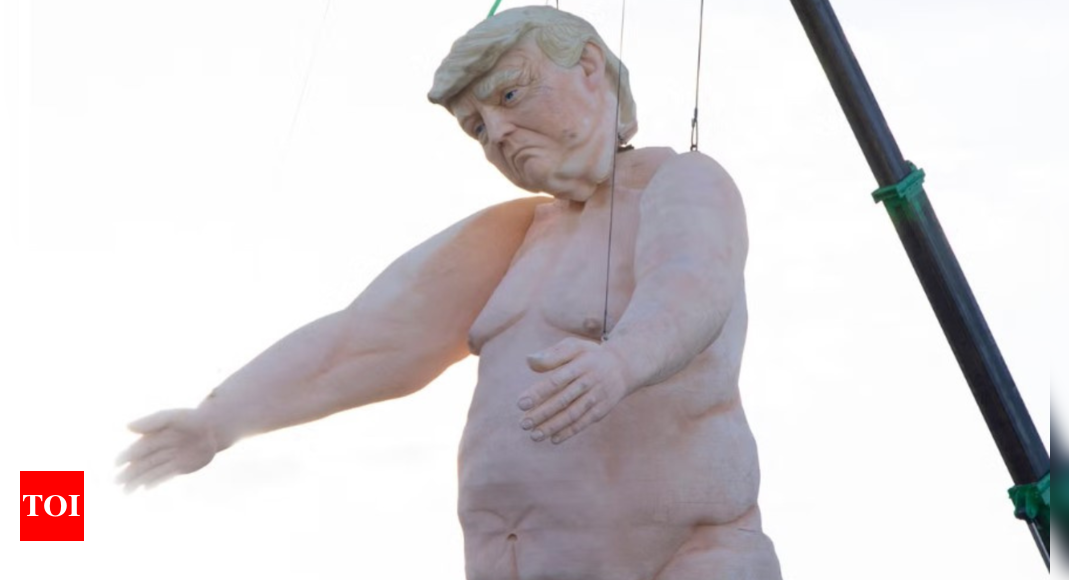 ‘Crooked and obscene’: Donald Trump’s naked statue is back. Who makes these installations? – Times of India