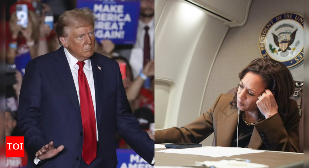 'Connect the cord to the phone': Trump claims Kamala took 'fake and staged' photo of Hurricane Helene briefing