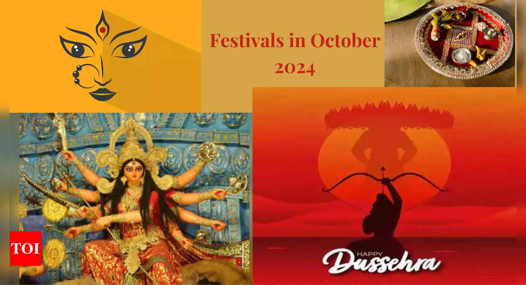 Festivals in October 2024: From Navratri, Dussehra to Diwali, check complete Festivals list here | - Times of India