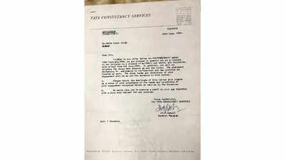 IITian who gave up TCS job to join civil services, shares his TCS offer letter from June 1989