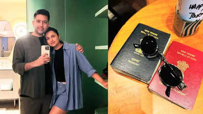 Parineeti Chopra shows off Raghav Chadha’s diplomatic passport in new PICS from their Maldives vacation