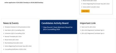 WB JECA 2024 round 2 seat allotment result out at wbjeeb.nic.in: Direct link here