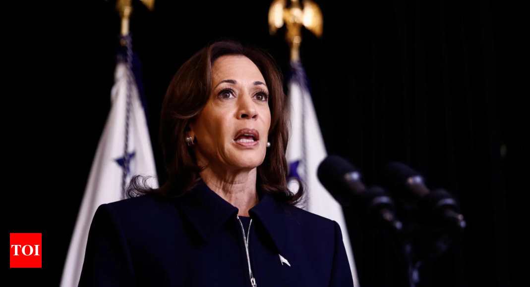 ‘Destabilizing, dangerous force in Middle East’: What Kamala Harris said about Iran after missile attack on Israel – Times of India