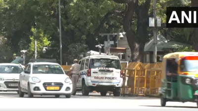 New Delhi: Security enhanced outside the Embassy of Israel after Iran's ...